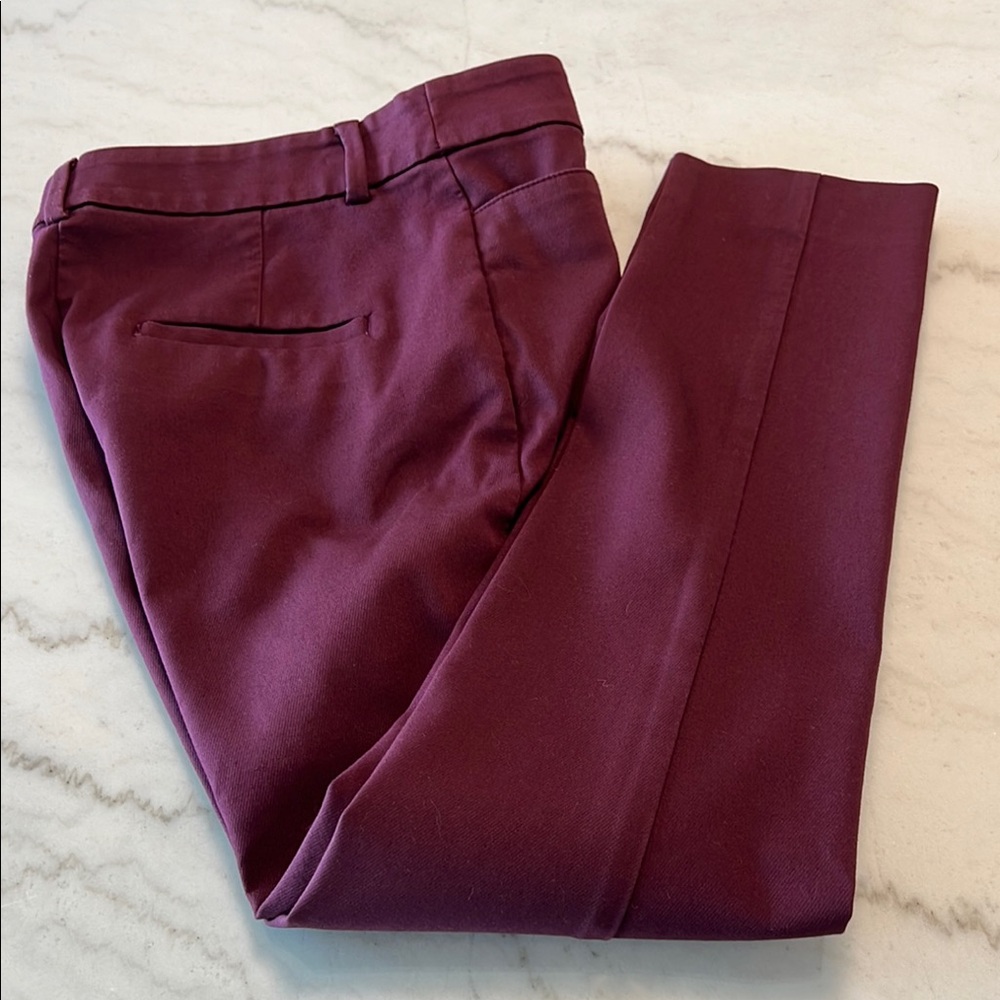 Burgundy Loft Dress Pants